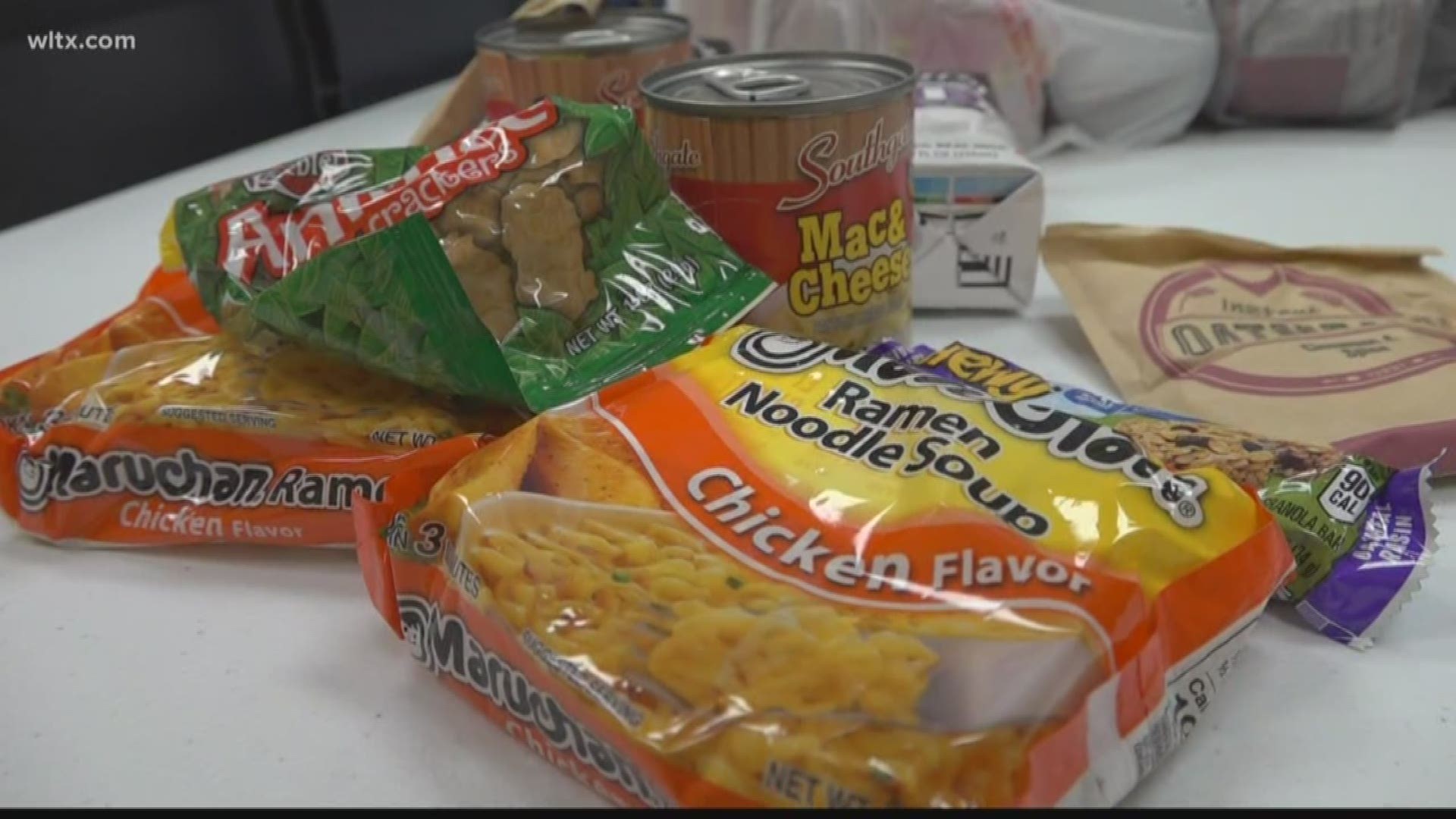 Each week, Lexington United Methodist Church sends out over 500 "snack sacks" to schools in the community.