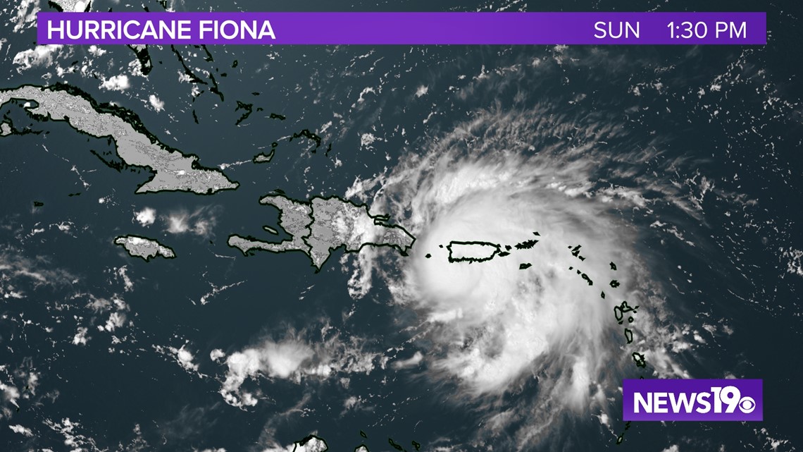 Hurricane Fiona impacts on Puerto Rico