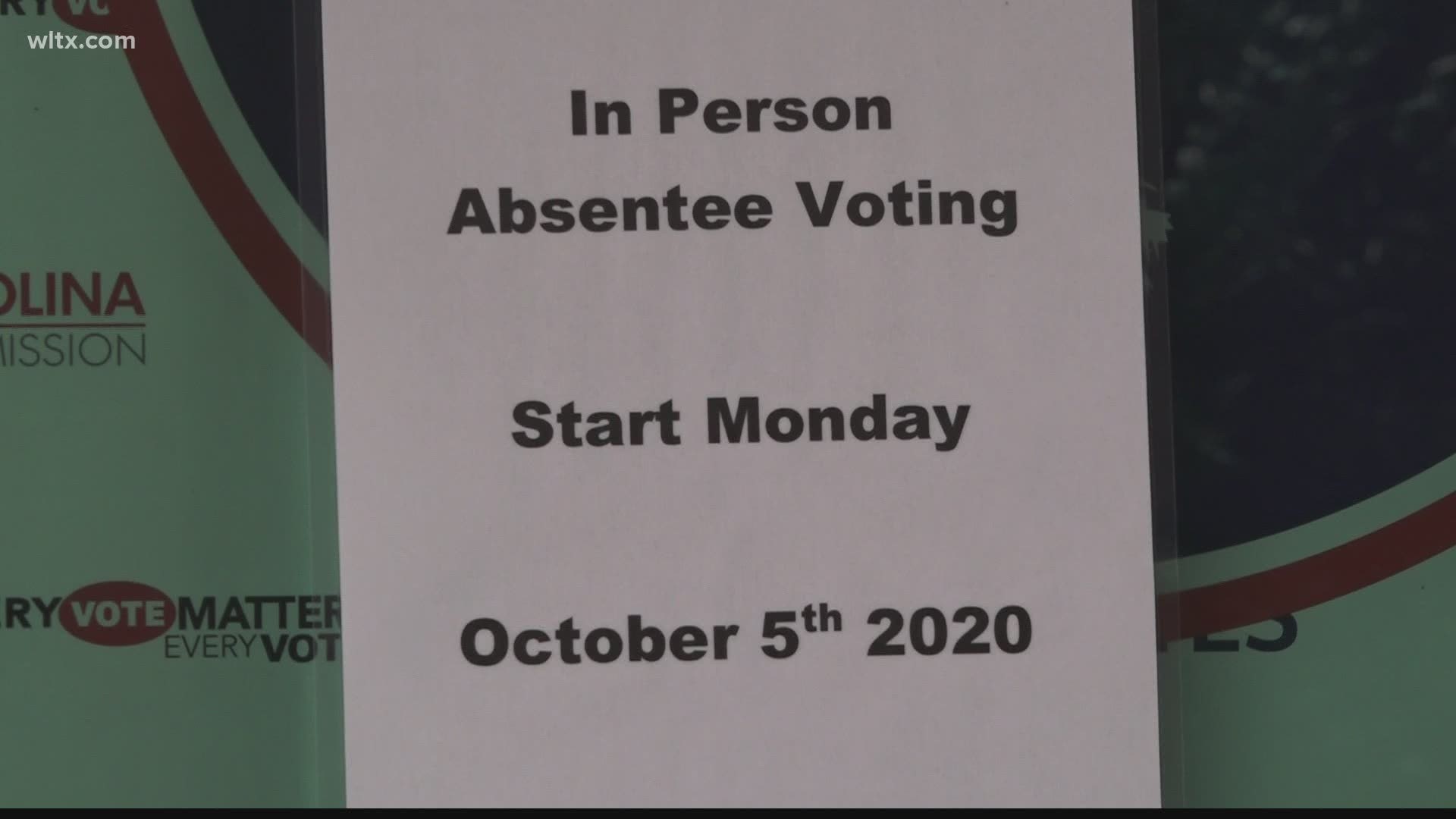 Absentee voting to begin on October 5.