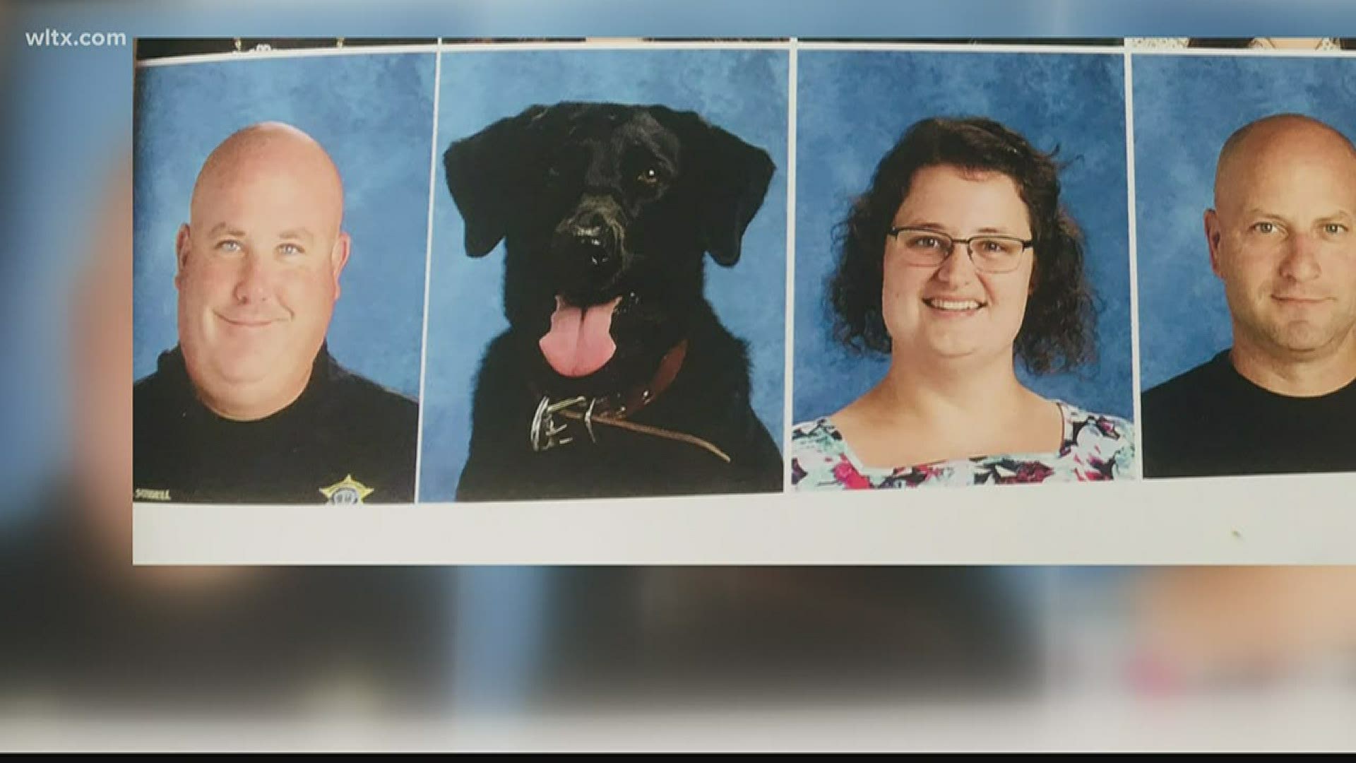 Deputy Billy Sowell and his K-9, Koda, made it into the North Central High School yearbook.