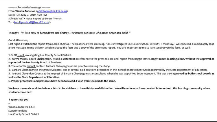 Focus Lee County >> Verify Sled Is Investigating Lee County School District Focus Lee County >> Verify Sled Is Investigating Lee County School District