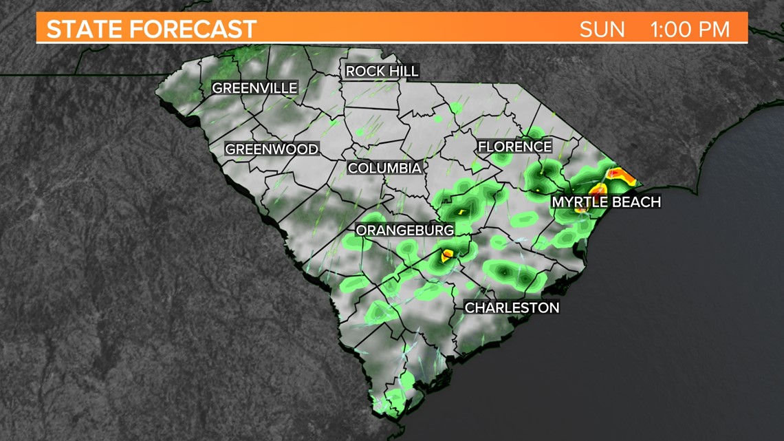 Some lingering rain showers possible through the early afternoon | wltx.com