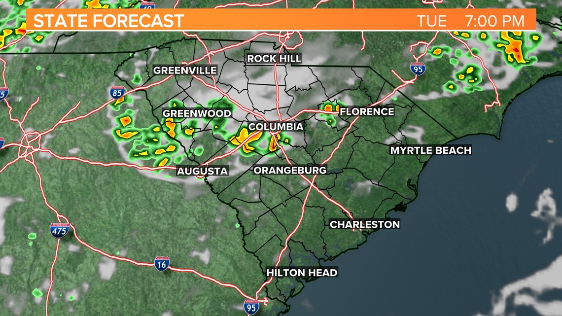 More heat, humidity, small chance of storms