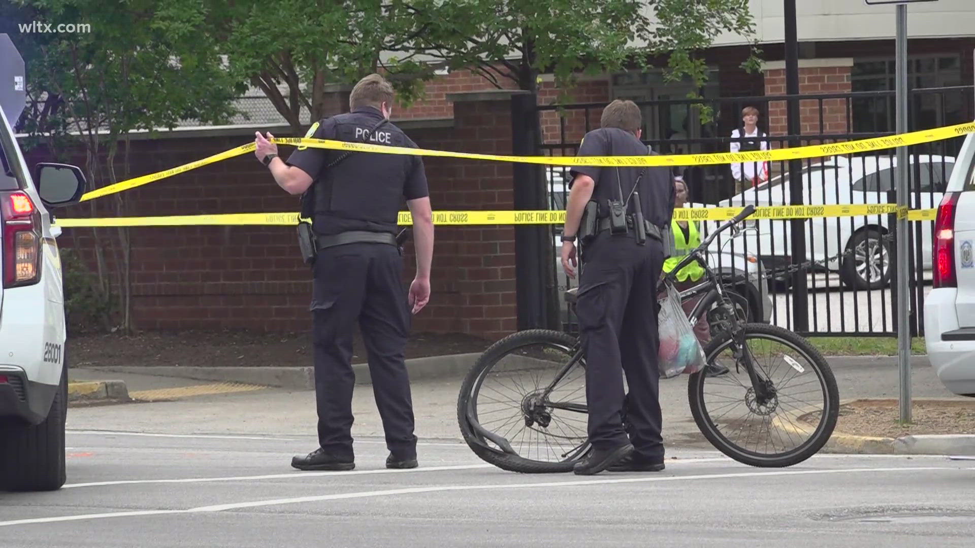 The accident happened at the intersection of Main and Calhoun Streets.  The coroner has not yet released the name of the cyclist. 