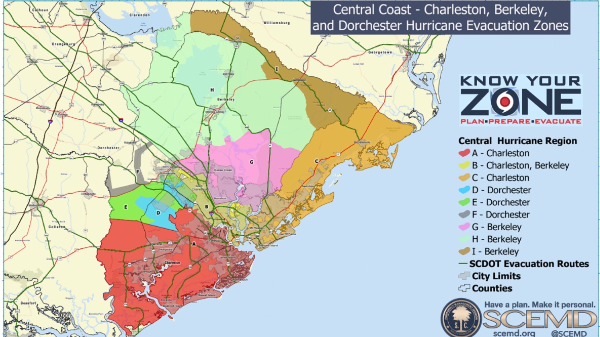 South Carolina hurricane evacuation routes maps | wltx.com