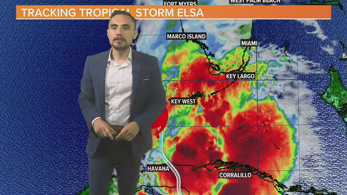 Tropical Storm Elsa Tuesday 8 AM Update | wltx.com