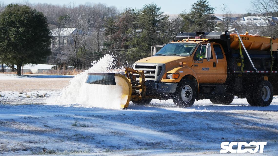 SCDOT pretreating roads, preparing plows ahead of rare South Carolina snowstorm