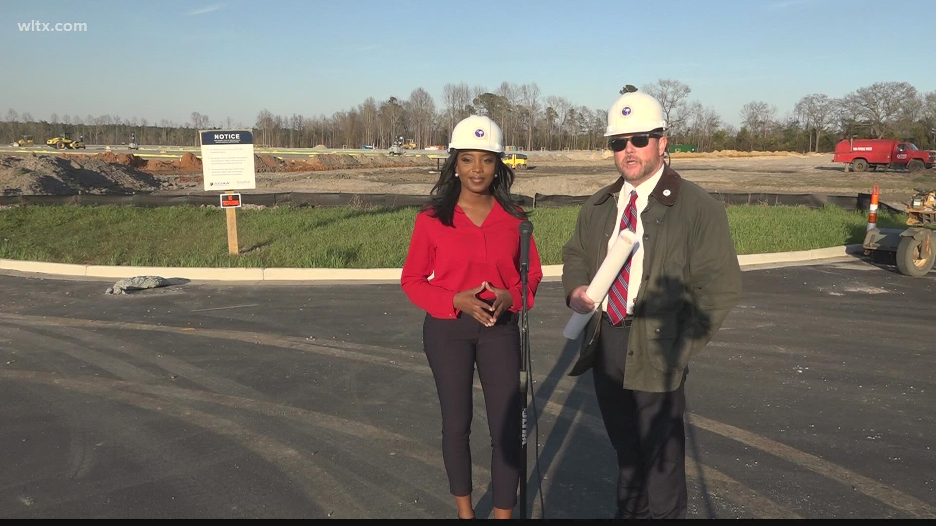 Orangeburg County is building a speculative building called the Shamrock Commerce Center.