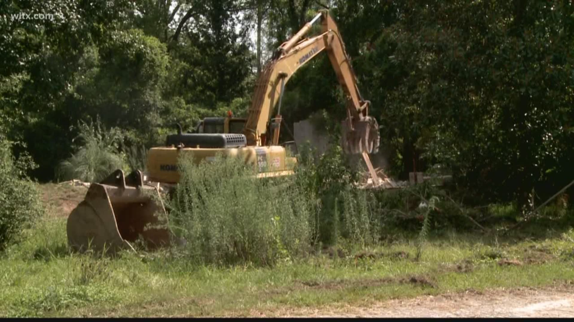 A Columbia neighborhood is getting cleaned up, nearly 4 years later.