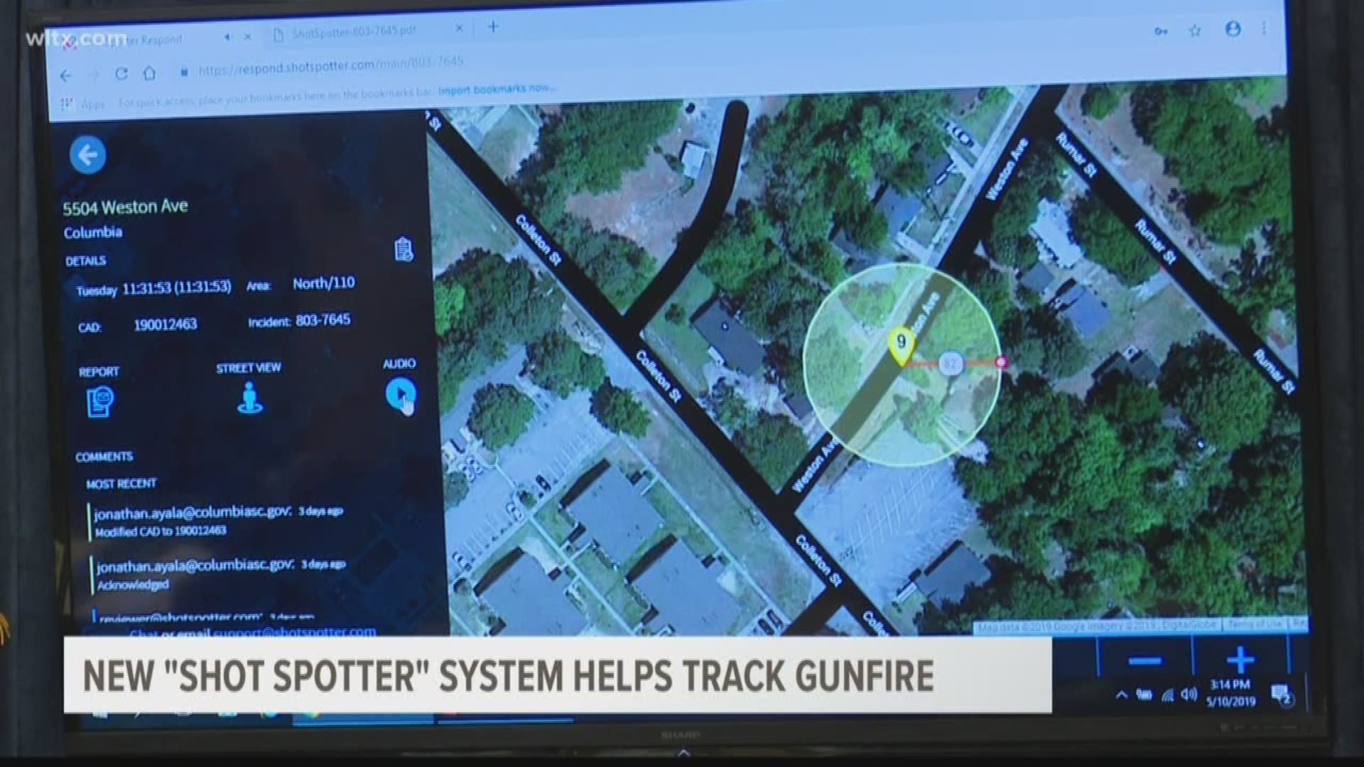 The Columbia Police Department announced they are using ShotSpotter, a gunshot detection technology that uses acoustics to detect, locate and alert law enforcement about gunfire in real time.