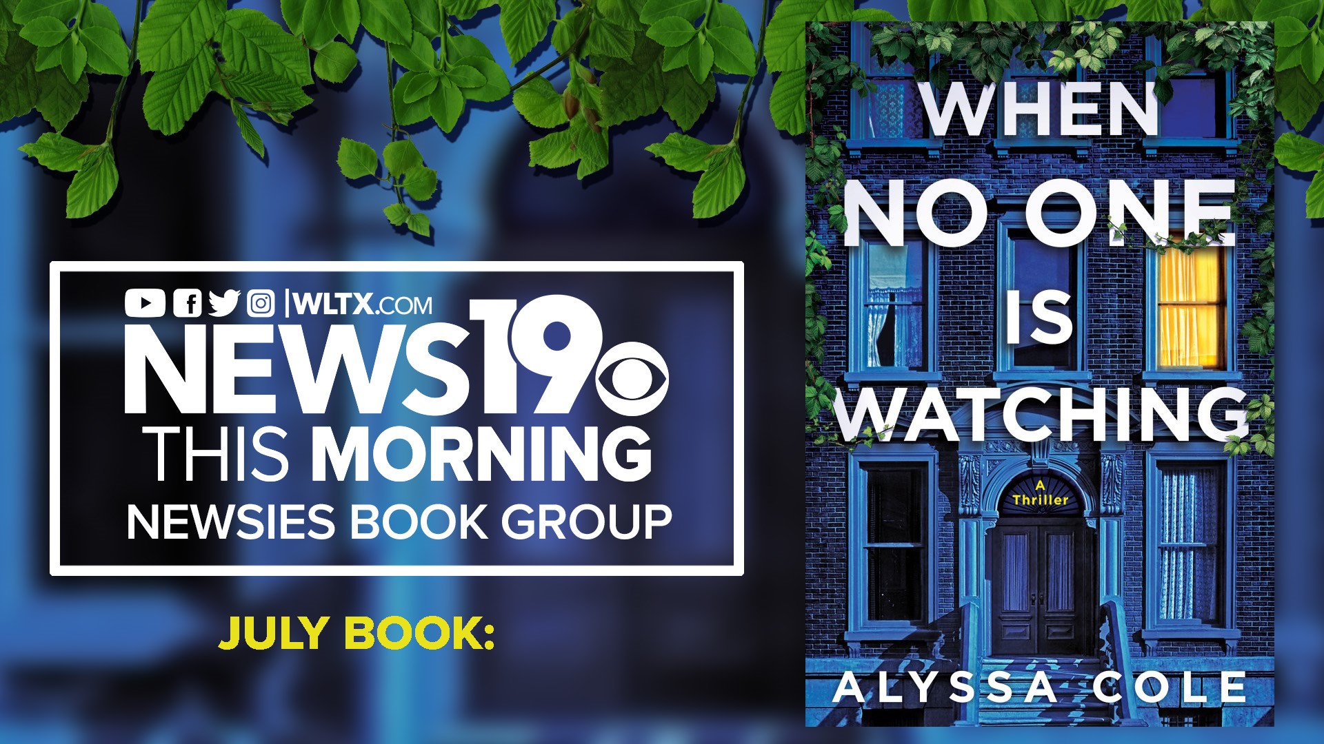 Read at your own pace with WLTX's morning team by joining the News19 Newsies Summer Book Club.