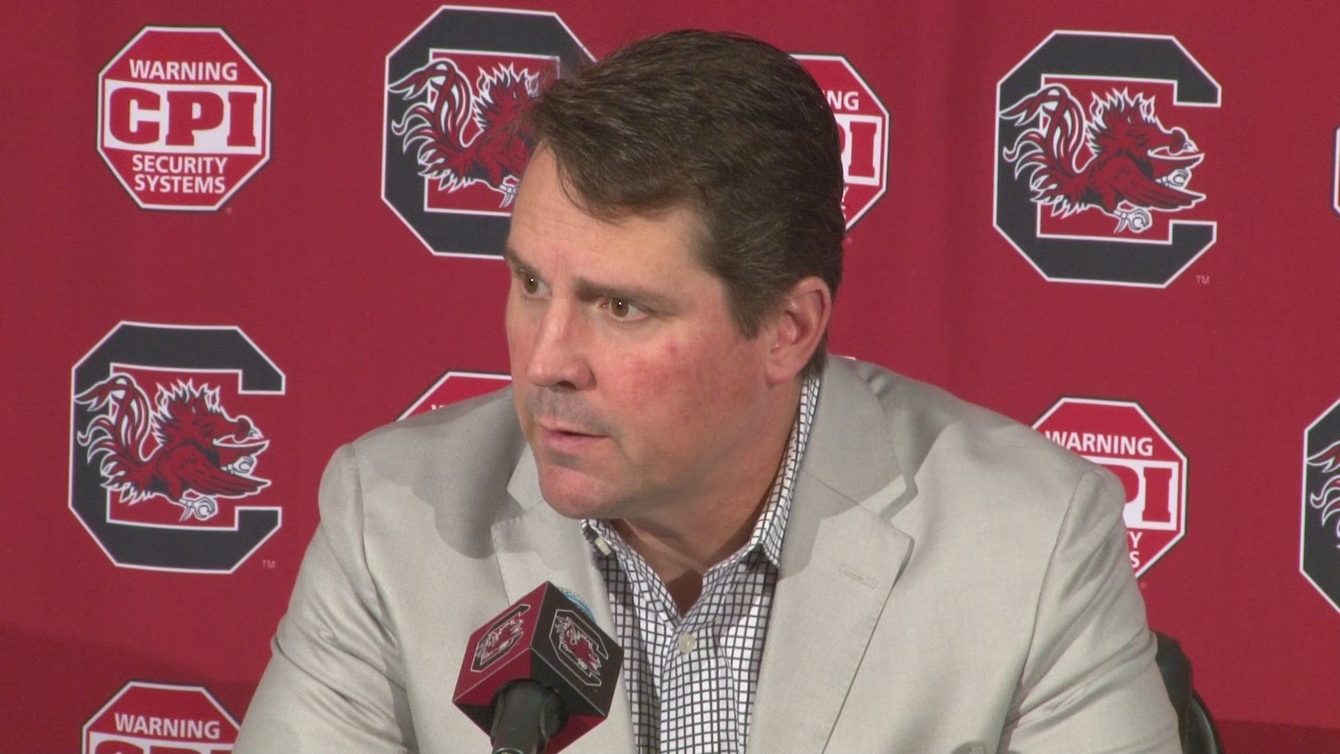 The Gamecocks have an early kickoff in Oxford when they take on Ole Miss but Will Muschamp says USC has the advantage and he's confident in how USC's offense will produce and how his team will handle themselves against the Rebels.