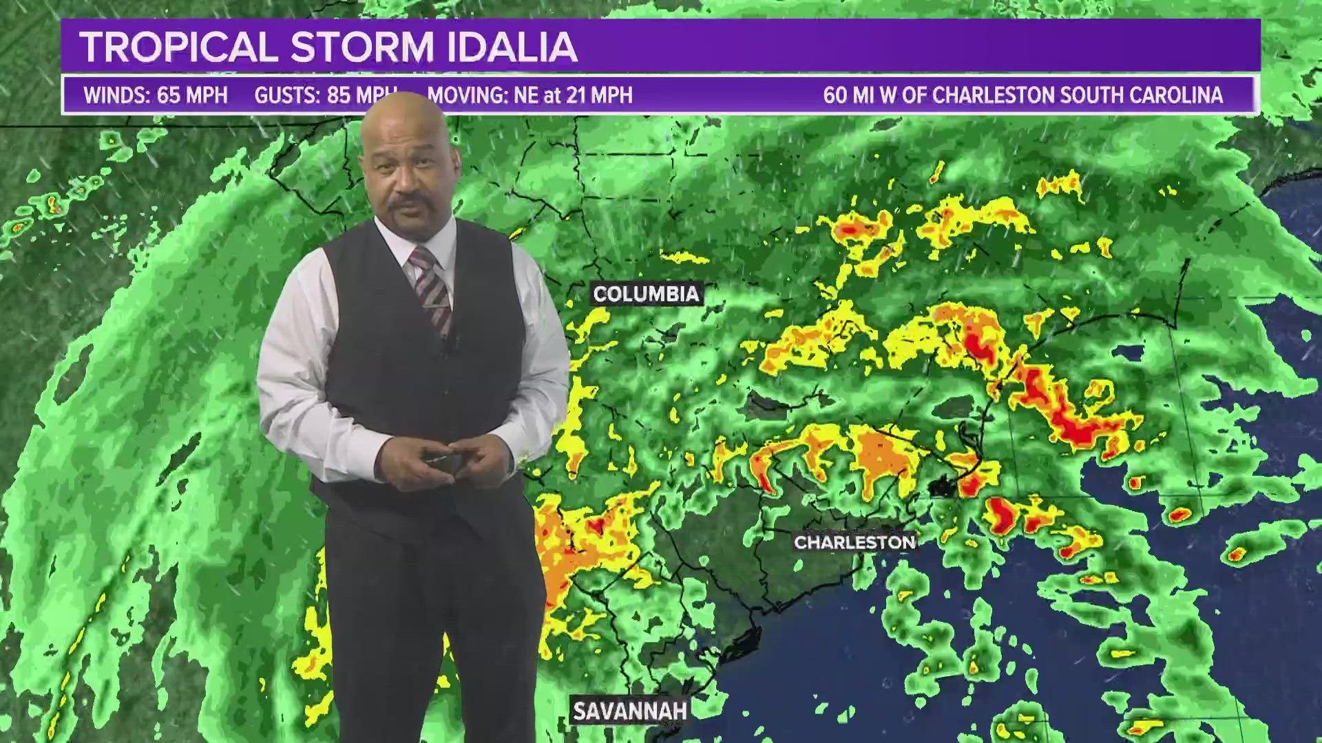 Now Tropical Storm Idalia is making its way across South Carolina, bringing gusty winds and plenty of rain along with it.