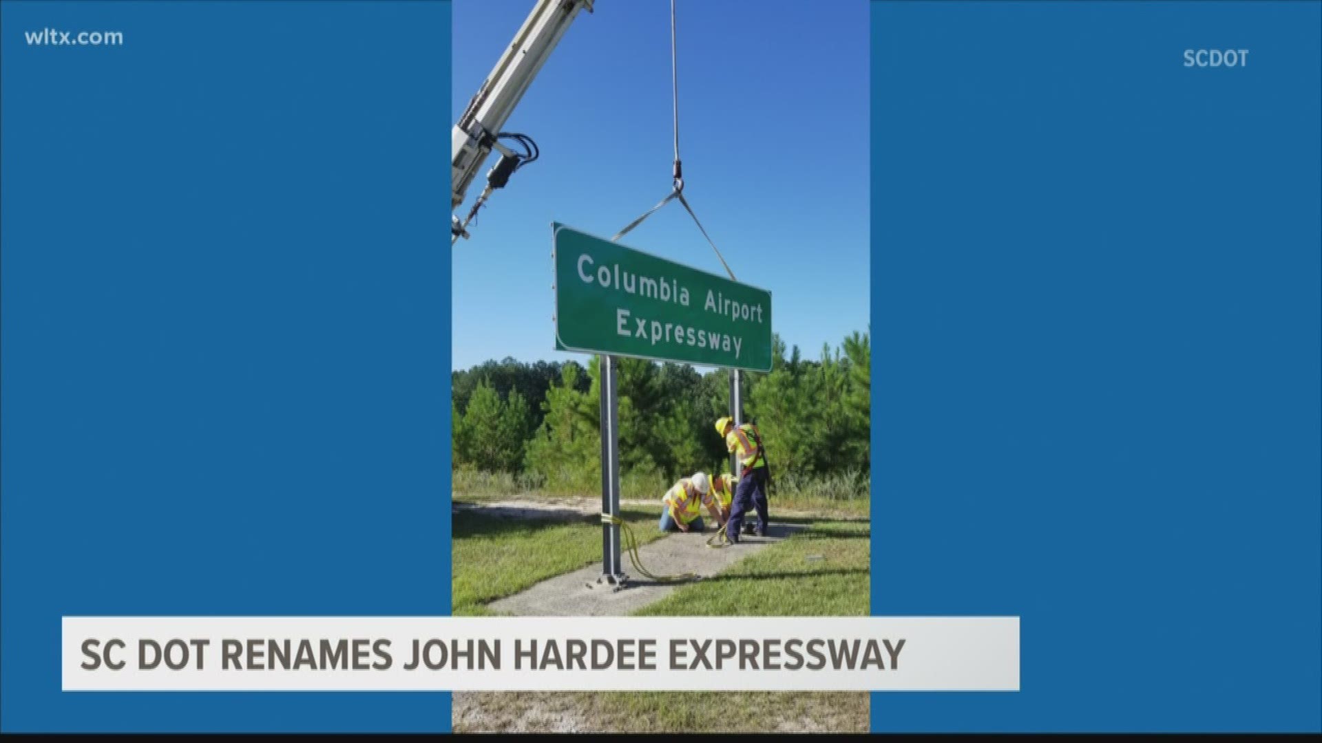 The John Hardee Expressway near the Columbia Metropolitan Airport is no more. This comes after Hardee's arrest on solicitation of prostitution charges.