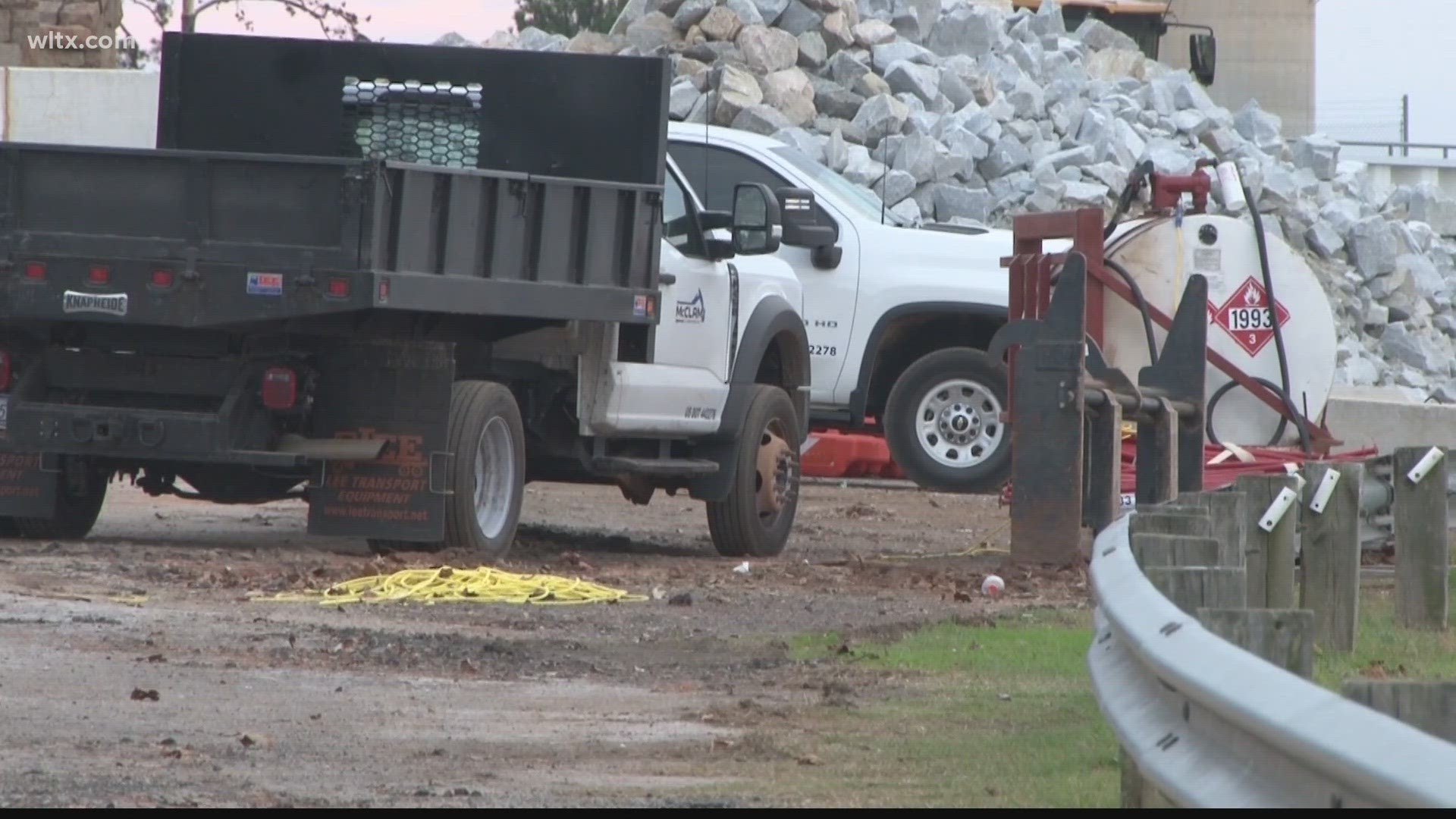 The electric company says the construction is going to limit parking along the dam.   Forty of the parking spaces along the dam will be closed, leaving 20 open.