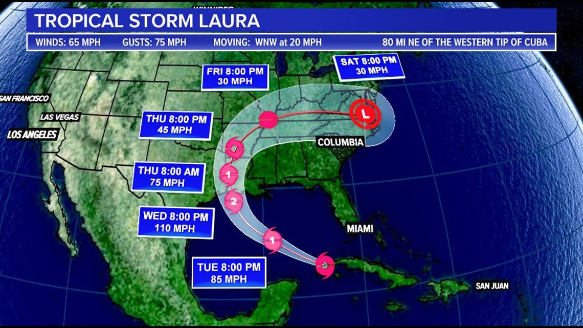 Laura gets stronger, aims at the Gulf Coast | www.bagsaleusa.com