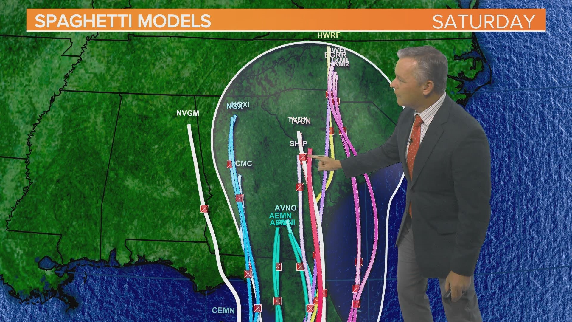 With the 11 AM advisory, parts of South Carolina are now under a storm surge watch too.