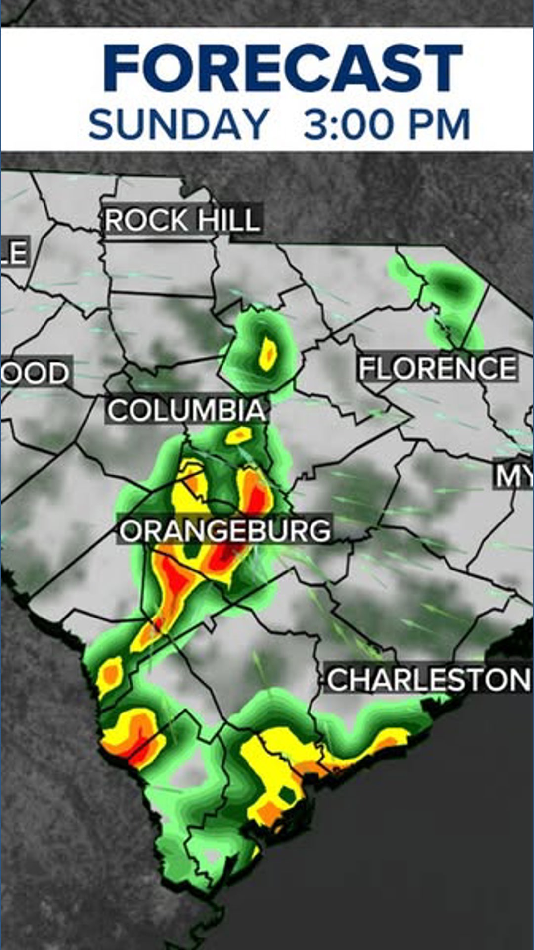 Rain, storms, and cooler air arrive in the Midlands through Memorial ...