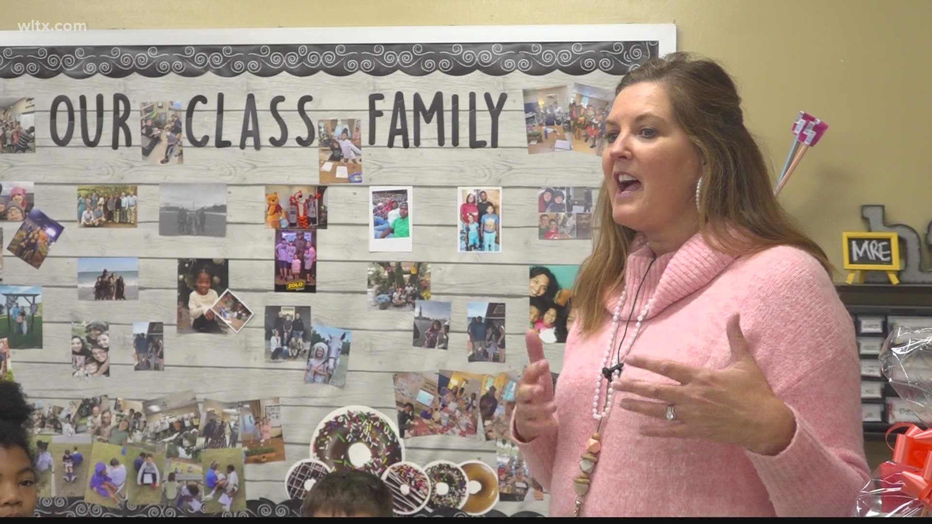 Kerry Fuller at Pinetree Elementary in Kershaw County has been described as a rock star educator. In fact, she was recently her school's Teacher of the Year.