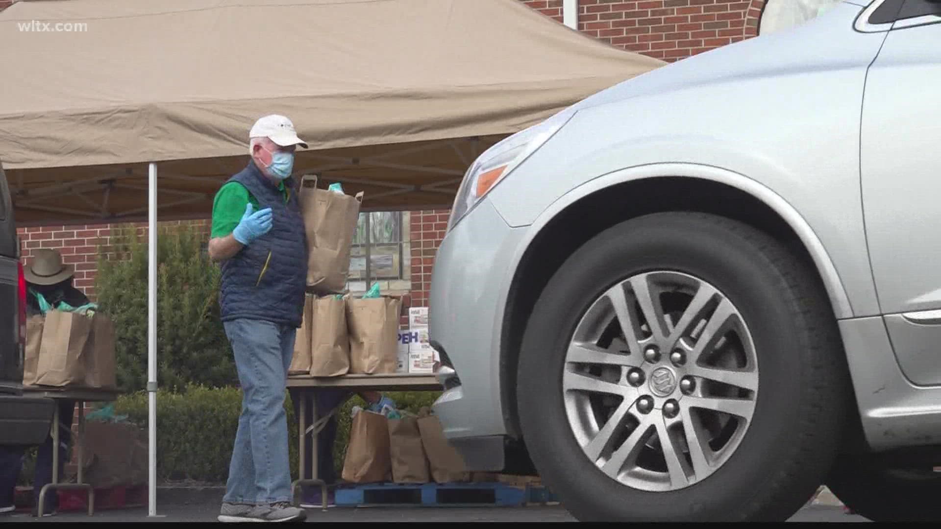 The First Baptist Community Improvement Corporation started in 2019. In partnership with Harvest Hope Food Bank, volunteers give out food monthly to anyone in need.