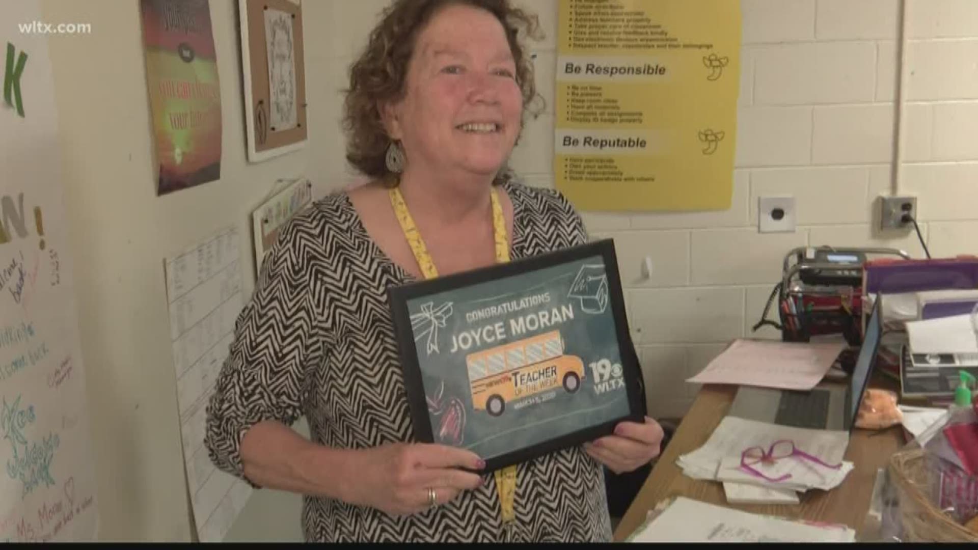 Irmo High schools special needs teacher Joyce Moran is the WLTX teacher of the Week.