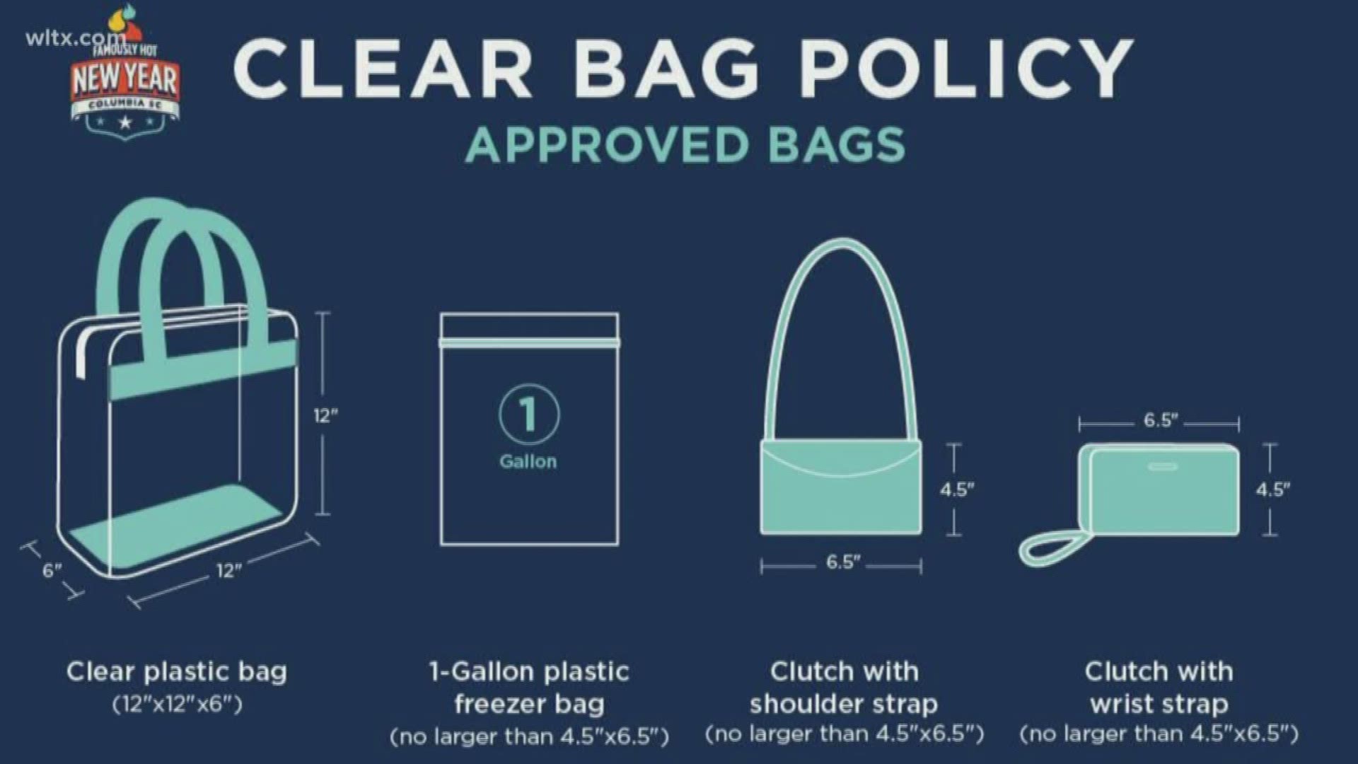 Organizers have put a clear bag policy into place for this year.