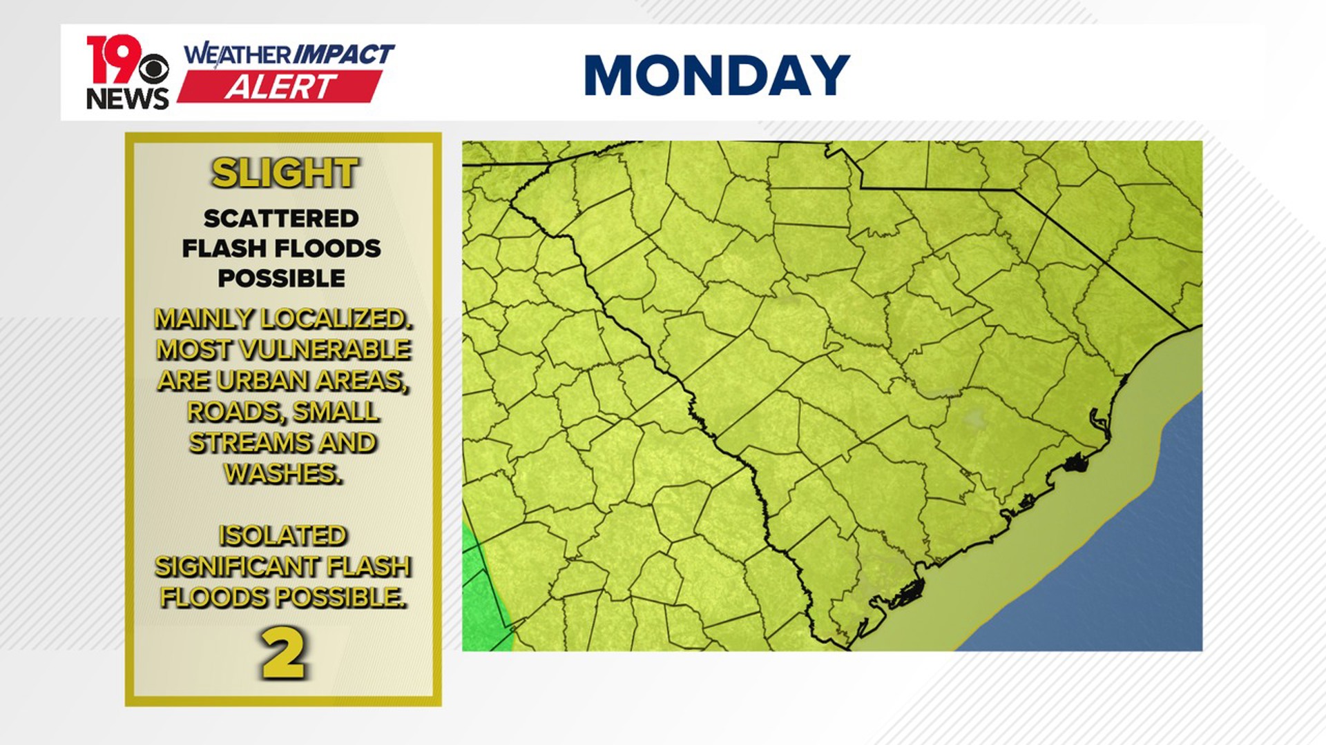 South Carolina braces for heavy rain today with flooding risk | wltx.com
