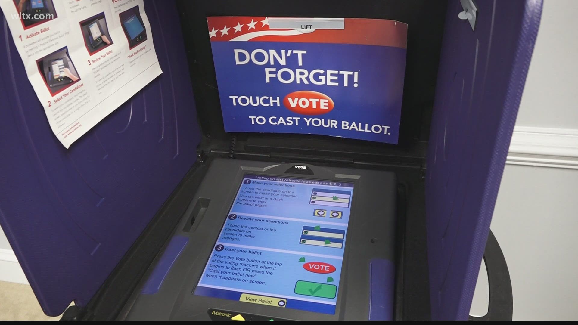 Voters in South Carolina are not allowed to take a picture of their ballot and share it with others.