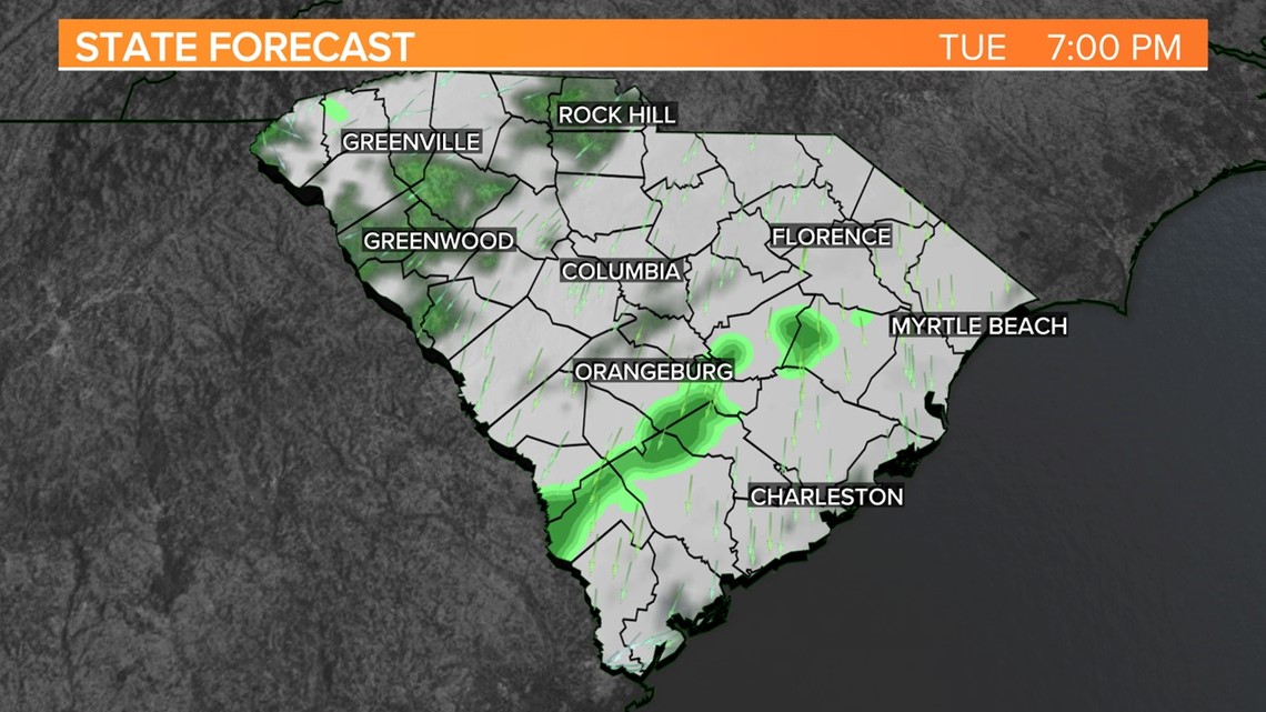Spookycold South Carolina weather on the way Wednesday