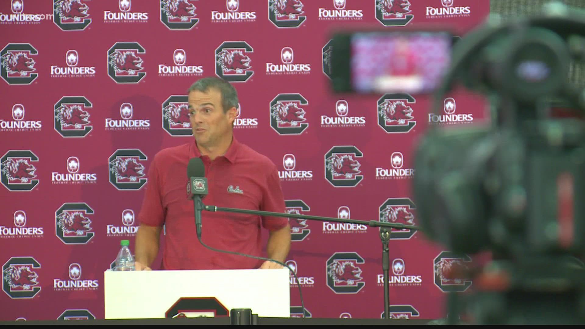 South Carolina head football coach Shane Beamer talks culture and Jordan Burch talks improvement one day before fall camp kicks off.