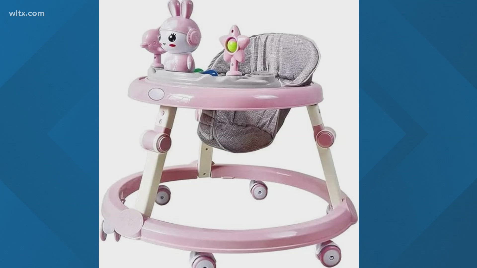 Comfi Baby is recalling their infant walkers due to a fall and entrapment hazard.