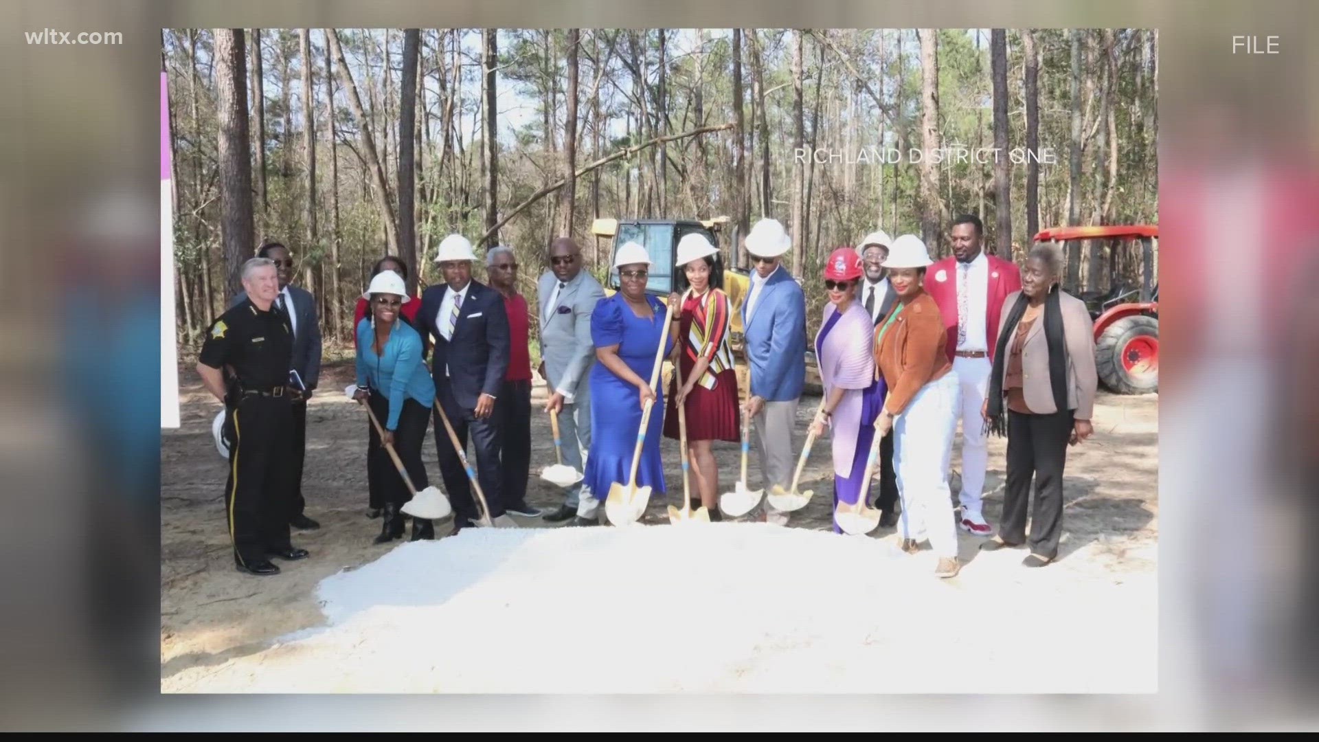 The school district is working on construction of the center near the intersection of Caughman and Rawlinson roads