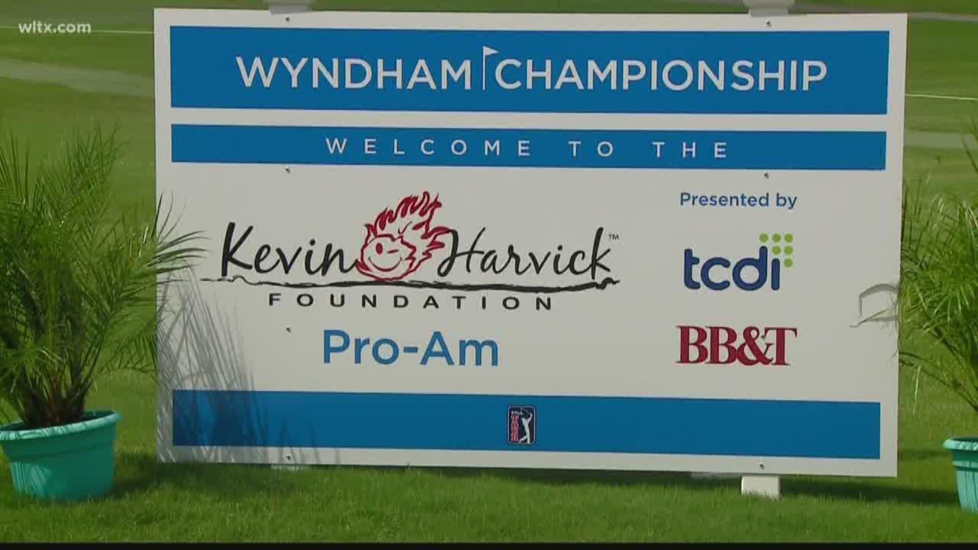 The annual Kevin Harvick Foundation Pro-Am was held at Greensboro's Sedgefield Country Club, the site for this week's Wyndham Championship.