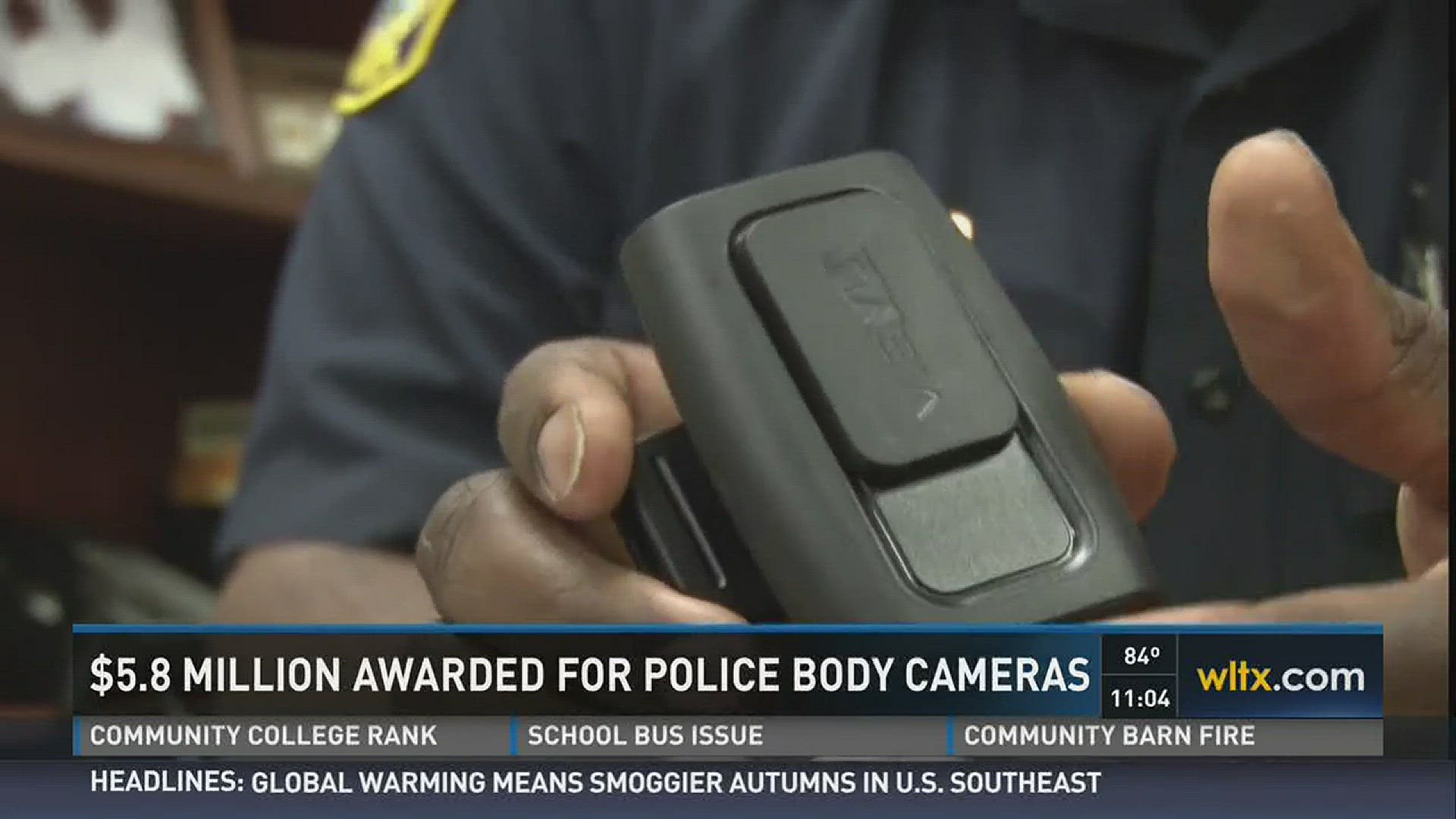 News 19's Loren Thomas tells us about money given to the police to fund body cameras.