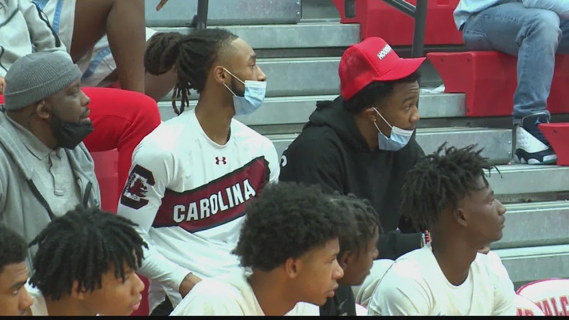 With Gamecock guard James Reese V and Chico Carter. Jr. in the building, A.C. Flora hosted Irmo in a marquee matchup in Class 4A.