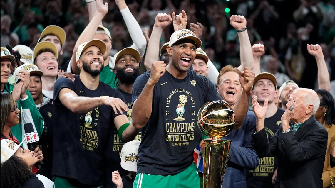 Celtics win 18th NBA championship with 106-88 Game 5 victory over ...