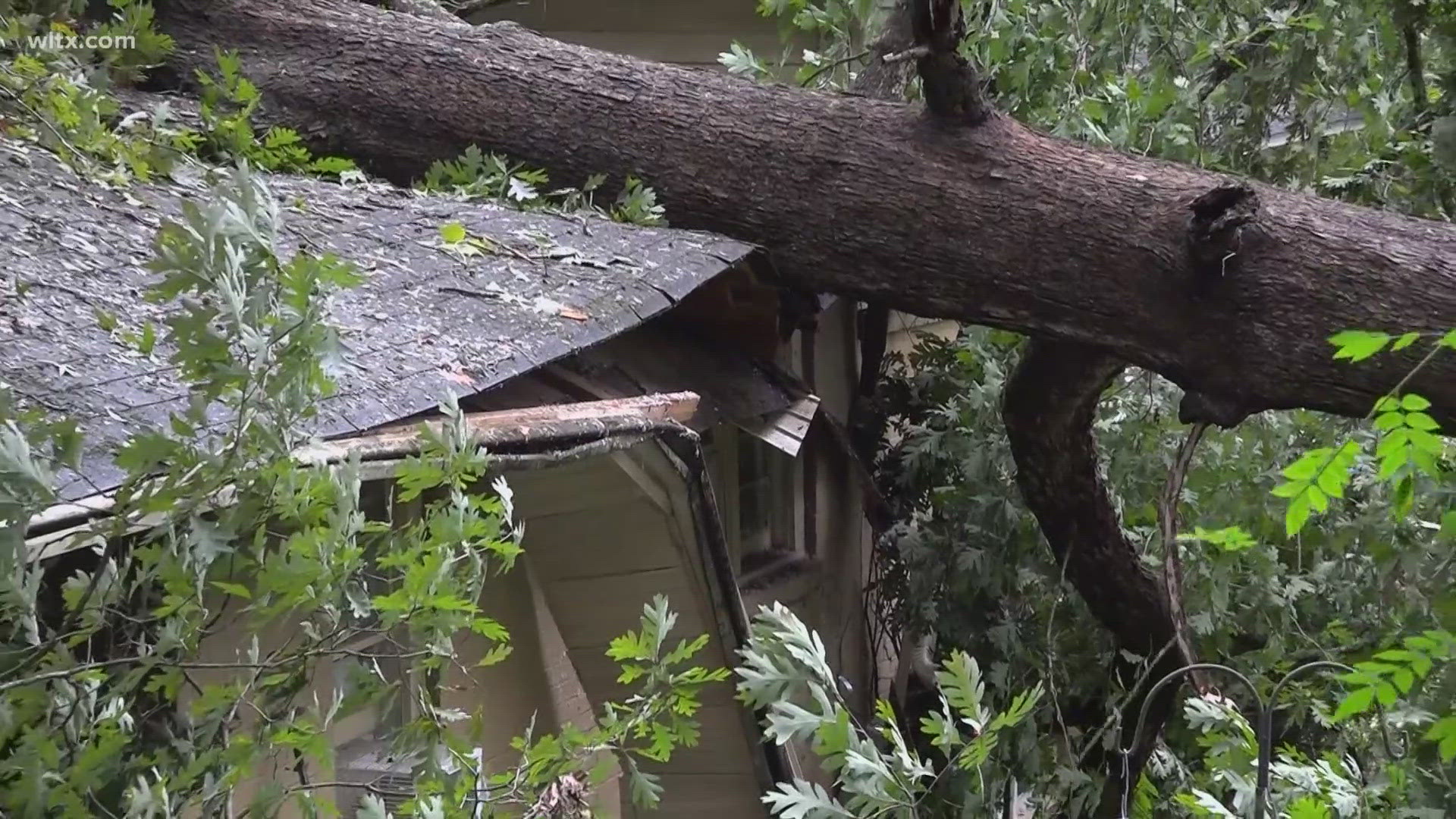 The storm first brought flooding, and then high winds that triggered power outages and damage to homes and roads.