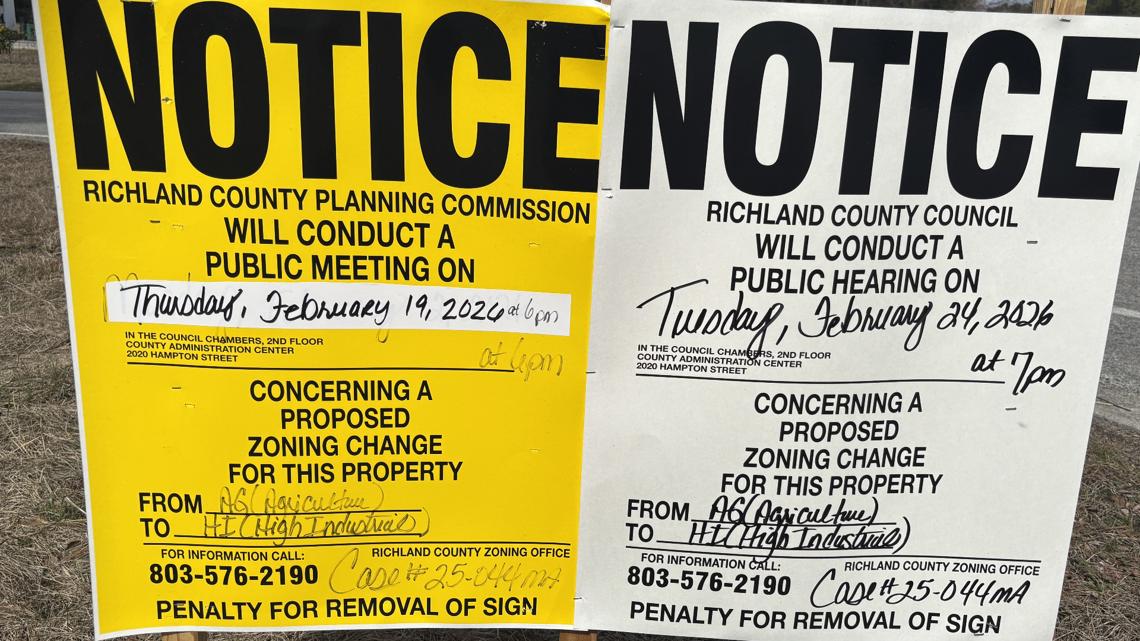 Neighbors raise concerns over proposed industrial rezoning in Richland County