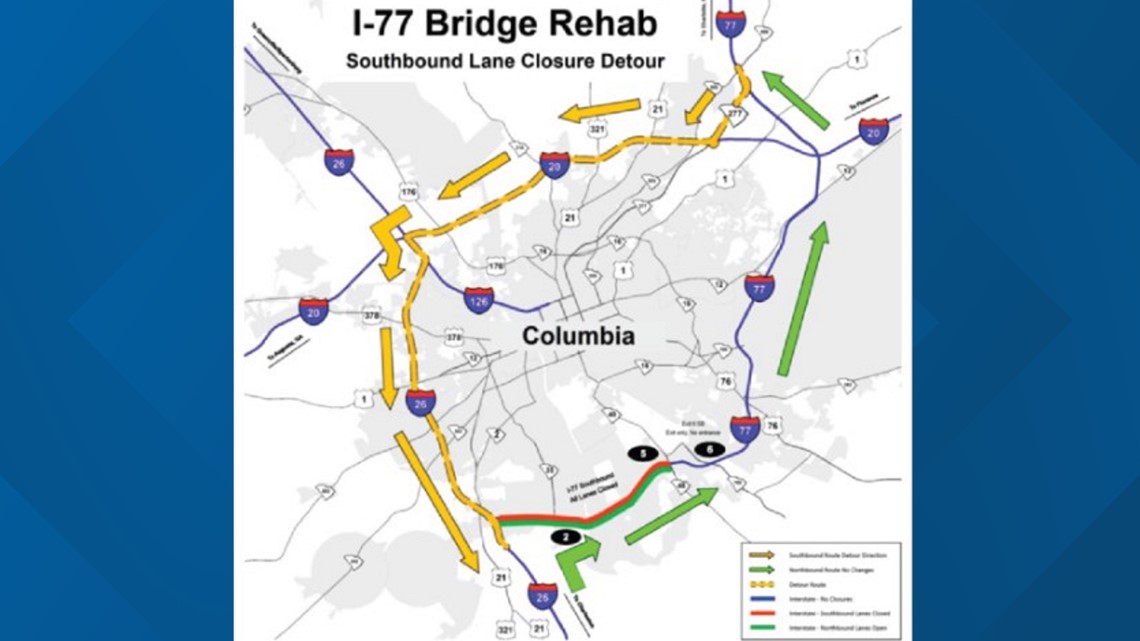 I 77 Southbound Lanes To Close As Phase 2 Of Bridge Work Begins Wltx Com   Eb376539 62fe 4b9a A673 5d89c2b1afbc 1140x641 