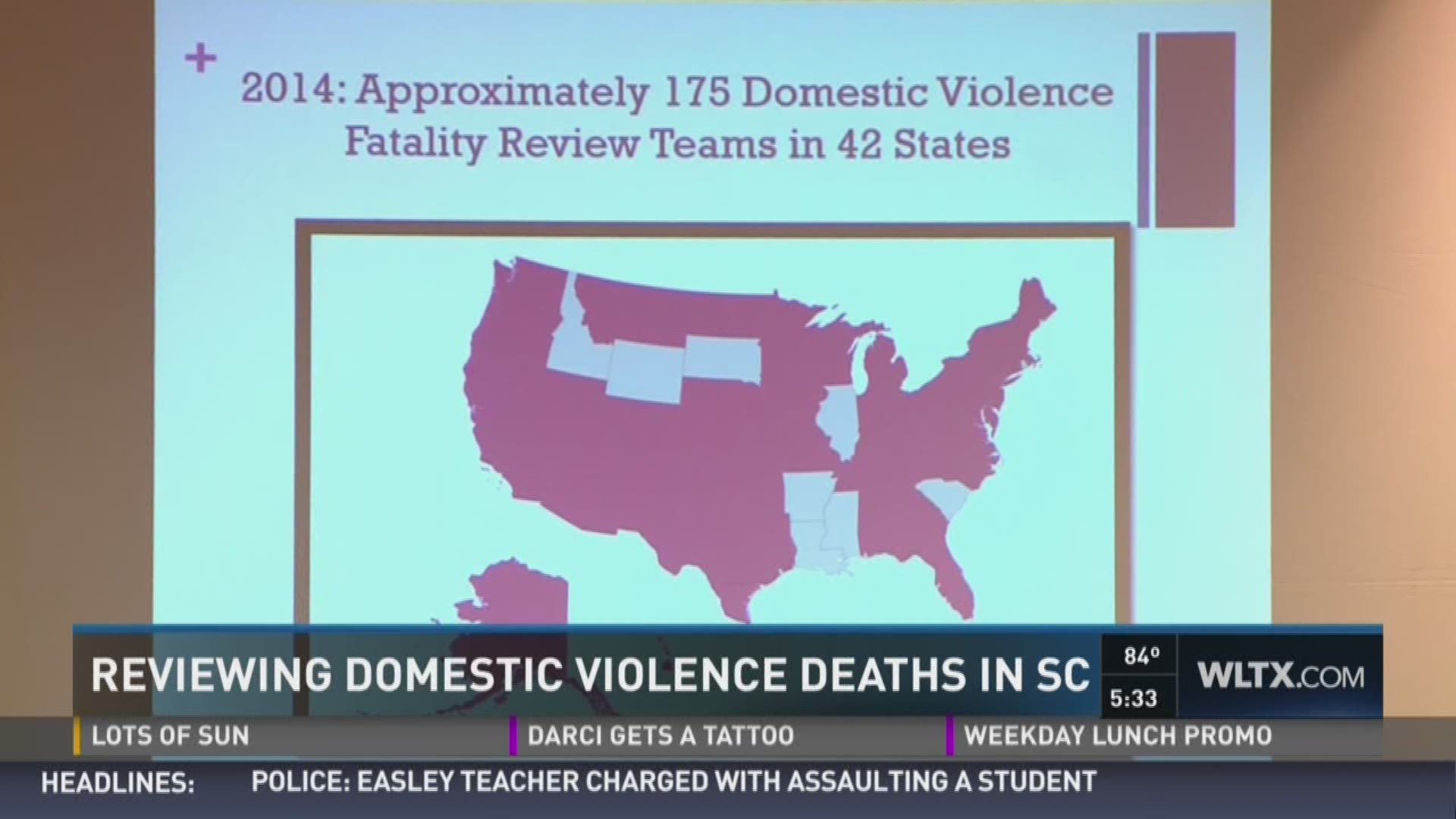 A group is trying to find ways to reduce domestic violence in our state.
