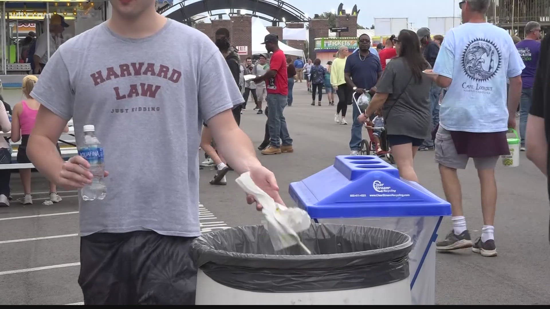 The State Fair Grounds are packed with guests and that means lots of trash, but there is a crew behind the scenes keeping everything tidy.