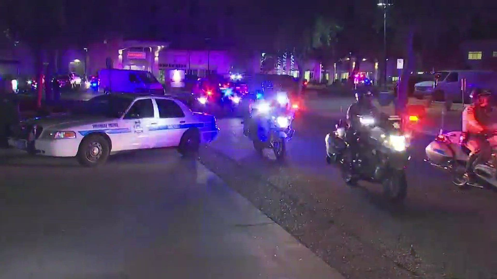 Police escort the body of an Arizona trooper shot and killed overnight.