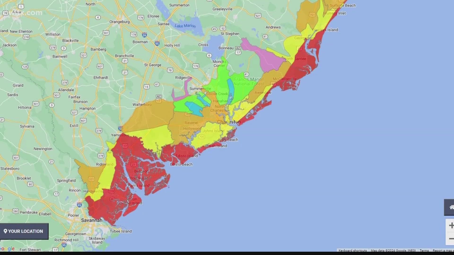 When hurricane weather hits South Carolina, hurricane zones will be changing.