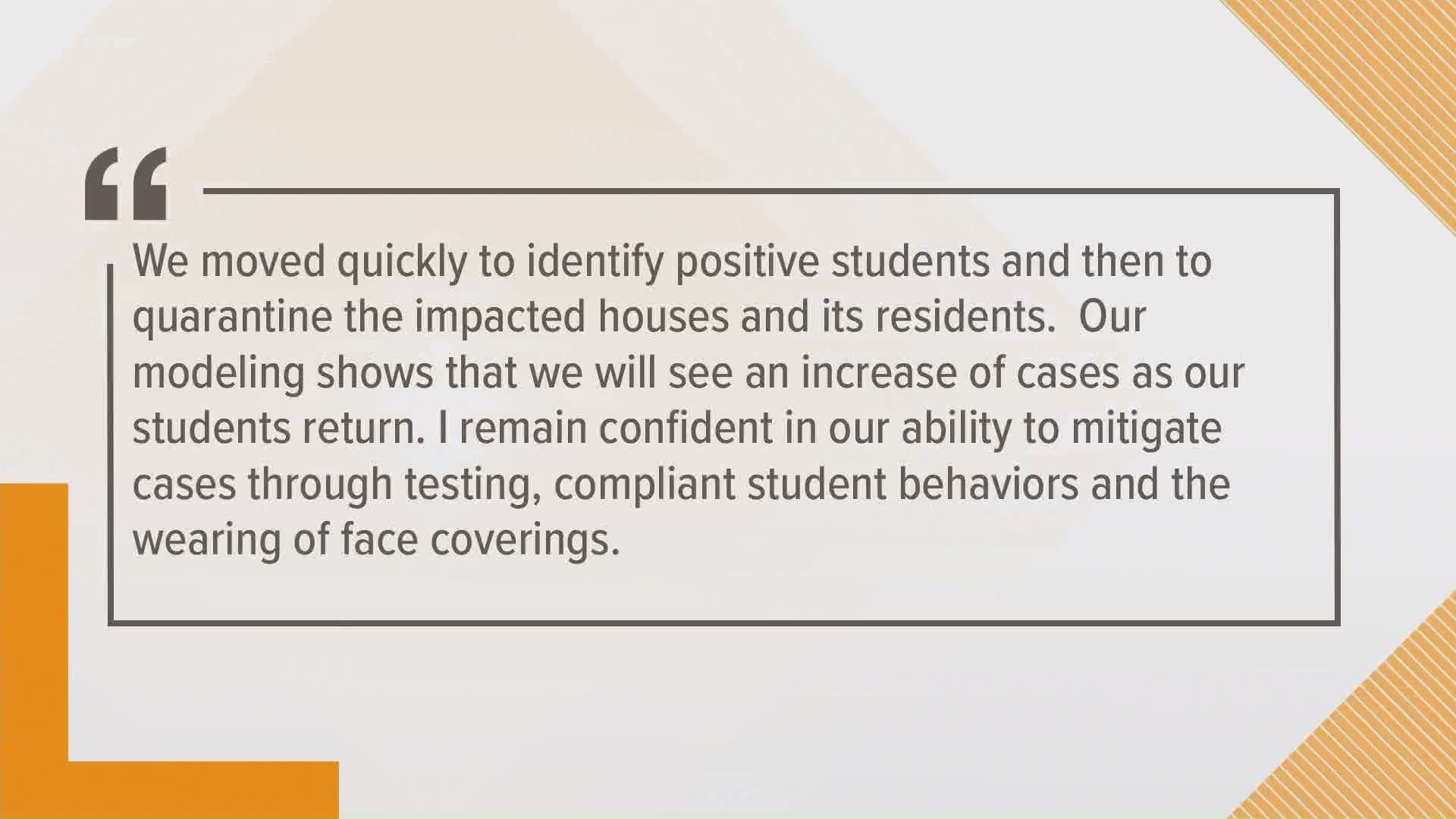 The positive tests were confirmed via standard and saliva-based testing, none of the confirmed cases require hospitalization