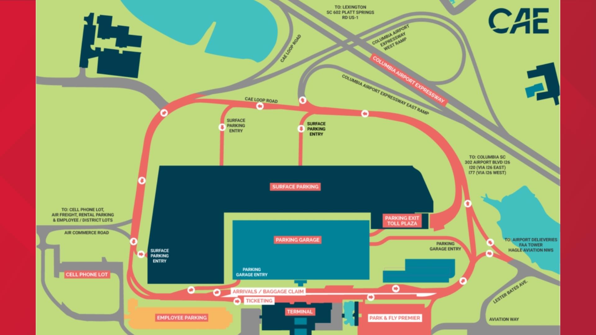 CAE travelers can now pre-book parking reservations online | wltx.com