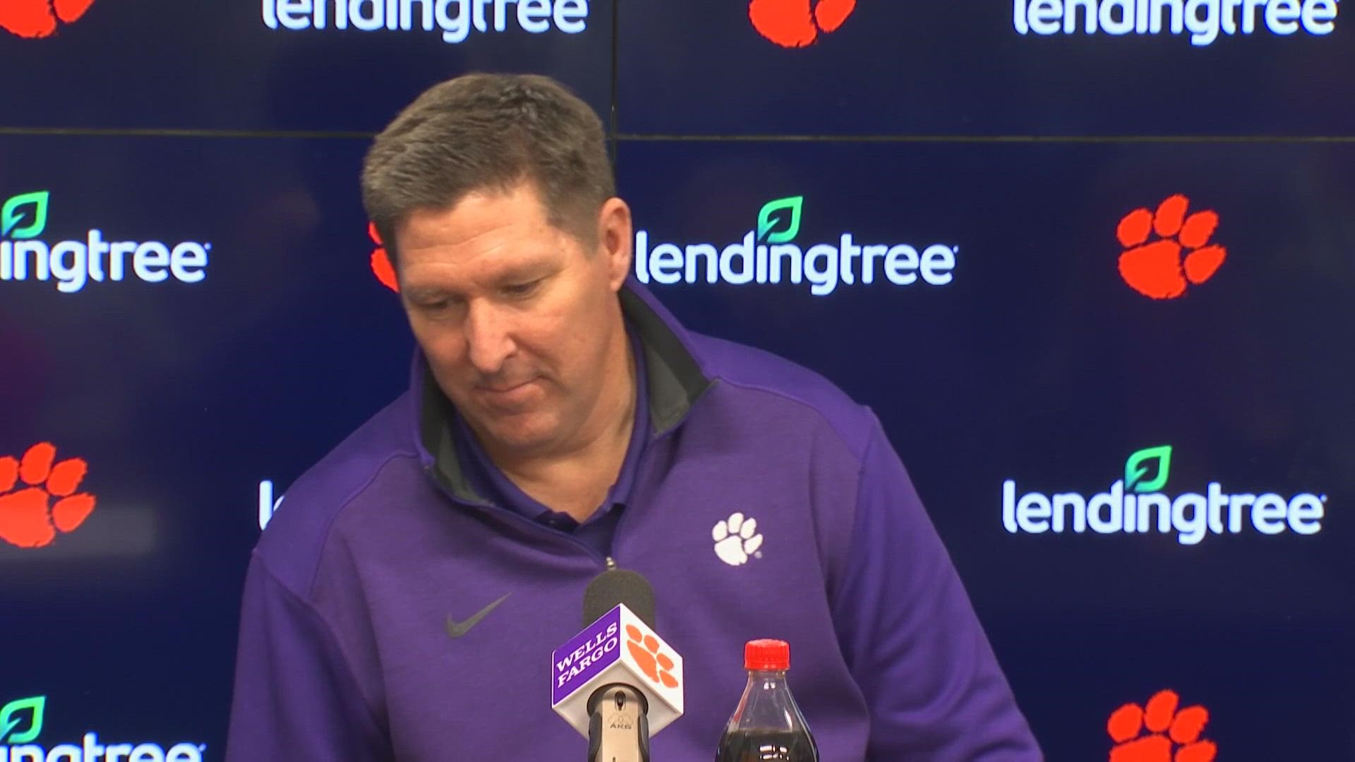 Clemson head basketball coach Brad Brownell breaks down his team's 51-50 win over Virginia Tech. It was a game that was dominated by both defenses.