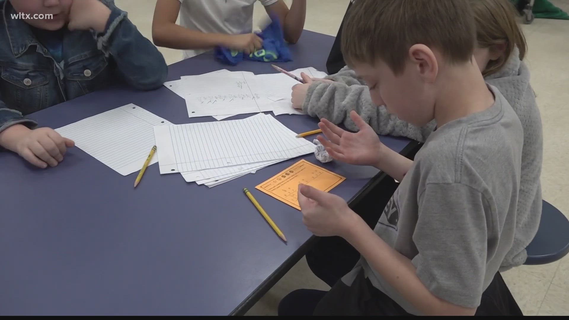 The kids at Blaney Elementary school were in for a treat, but a two-day pirate math challenge.