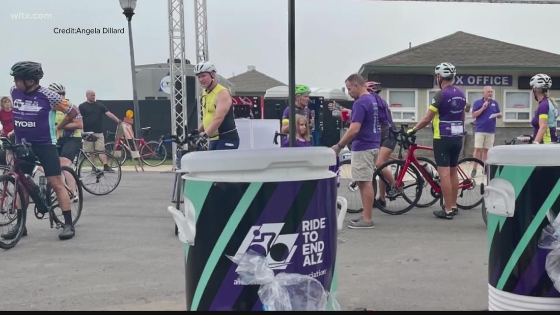 The "Ride to End Alzheimer's" bike ride begins in South Carolina