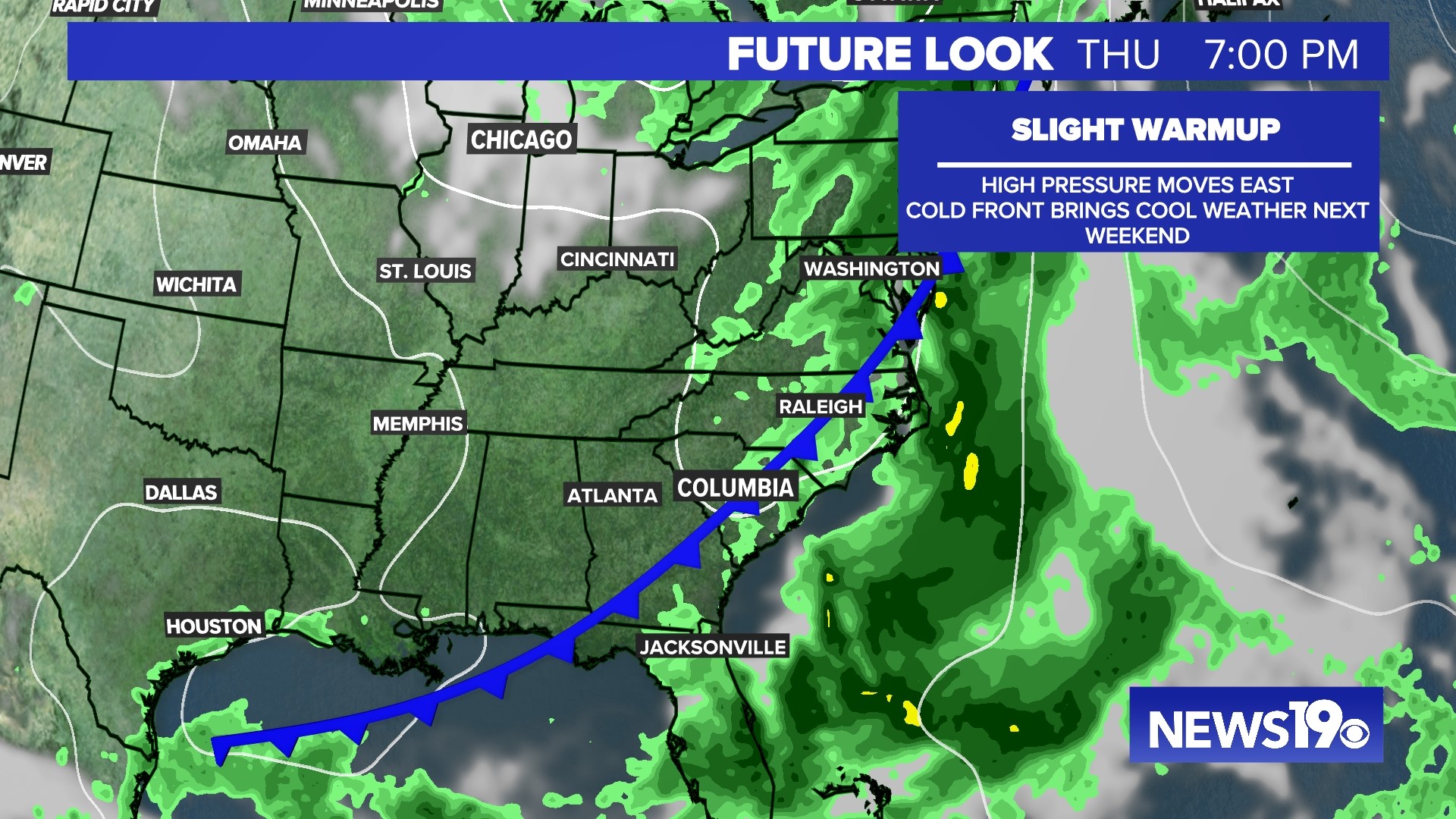 South Carolina weather starts cloudy on Monday | wltx.com