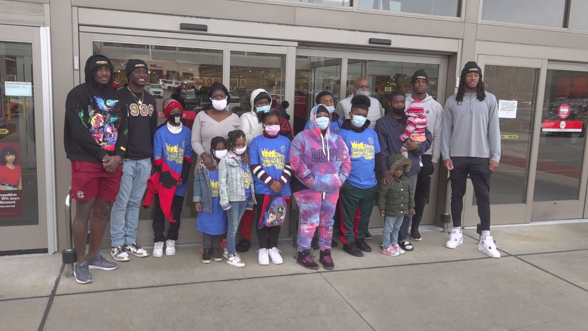 Four members of the Gamecock football team spent their Mondays going Christmas shopping with kids from the City of Columbia Parks and Recreation department.